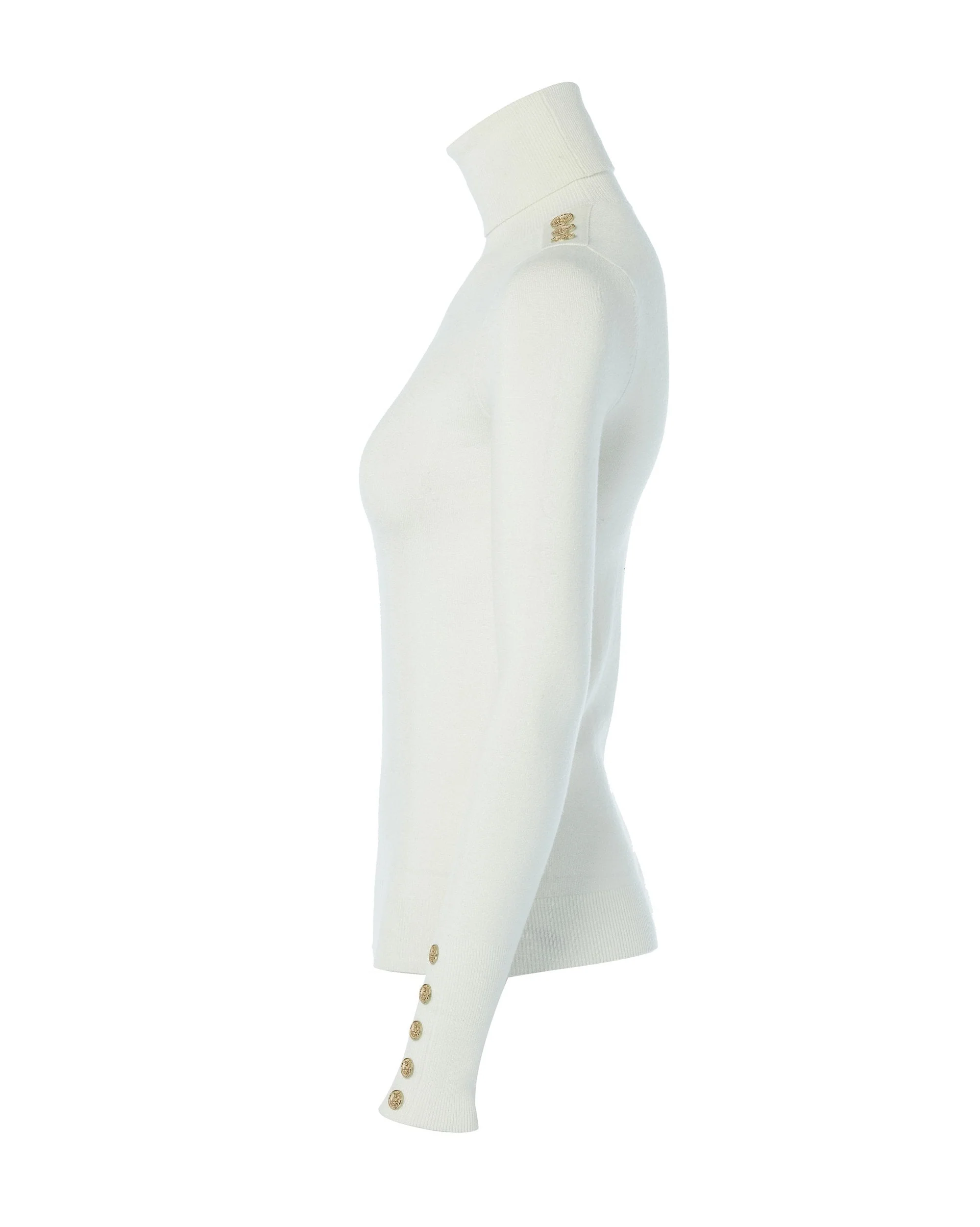 Buttoned Knit Roll Neck - Image 45