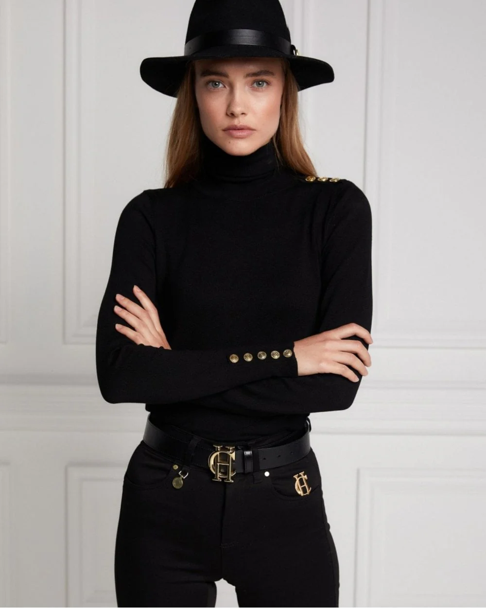 Buttoned Knit Roll Neck - Image 9
