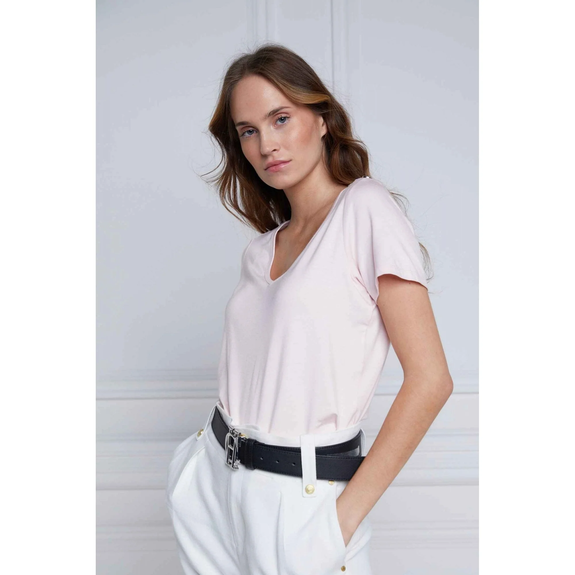 Relax Fit Vee Neck Tee - Image 9