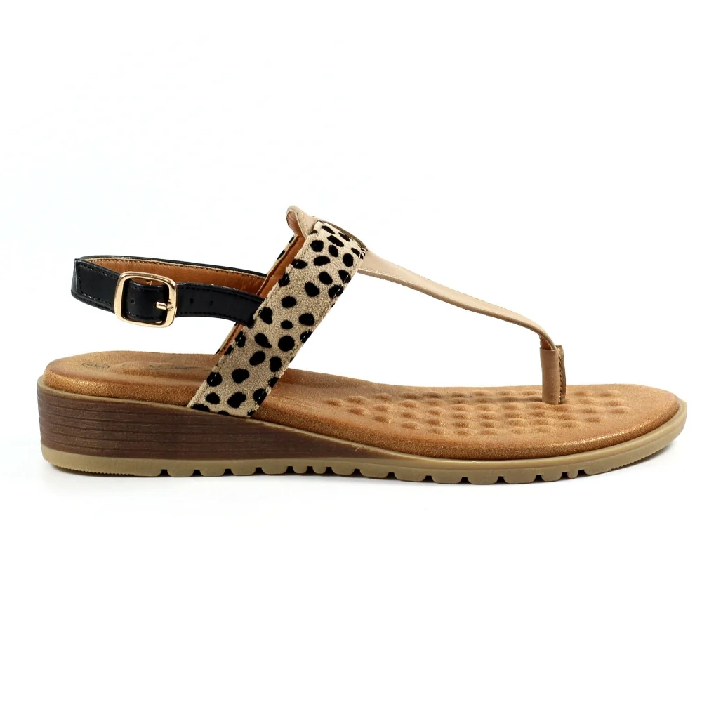 Lunar Gina Beige Sandal - Image 3