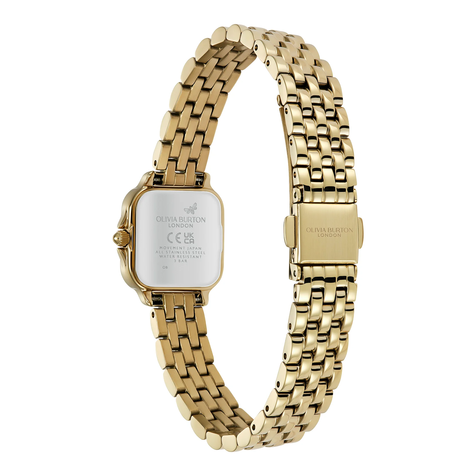 Classic 20mm Mini Grosvenor Ivory & Gold Bracelet Watch - Image 4
