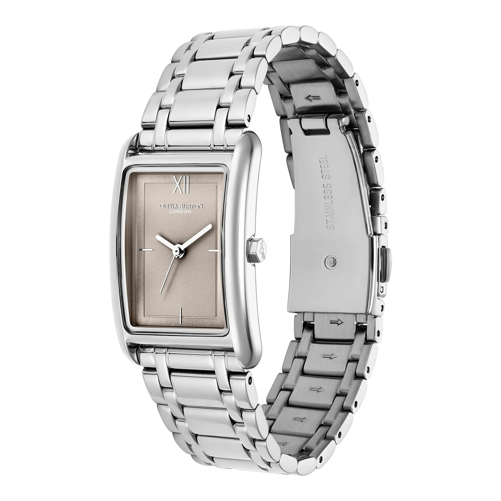 Classic 23mm Grove Dove Grey & Silver Bracelet Watch - Image 3