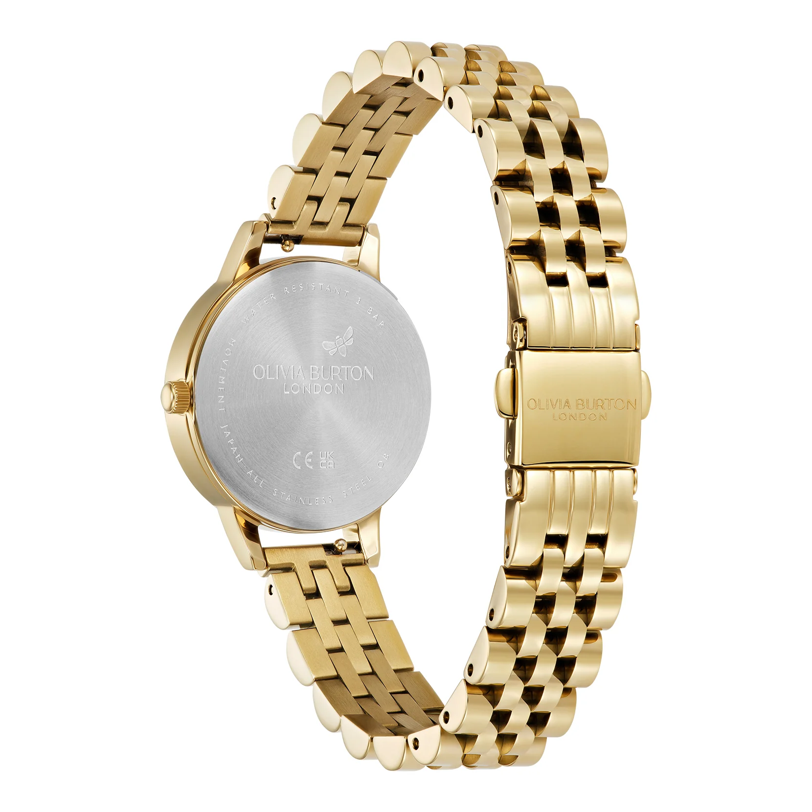 Classic 30mm White & Gold Bracelet Watch - Image 3