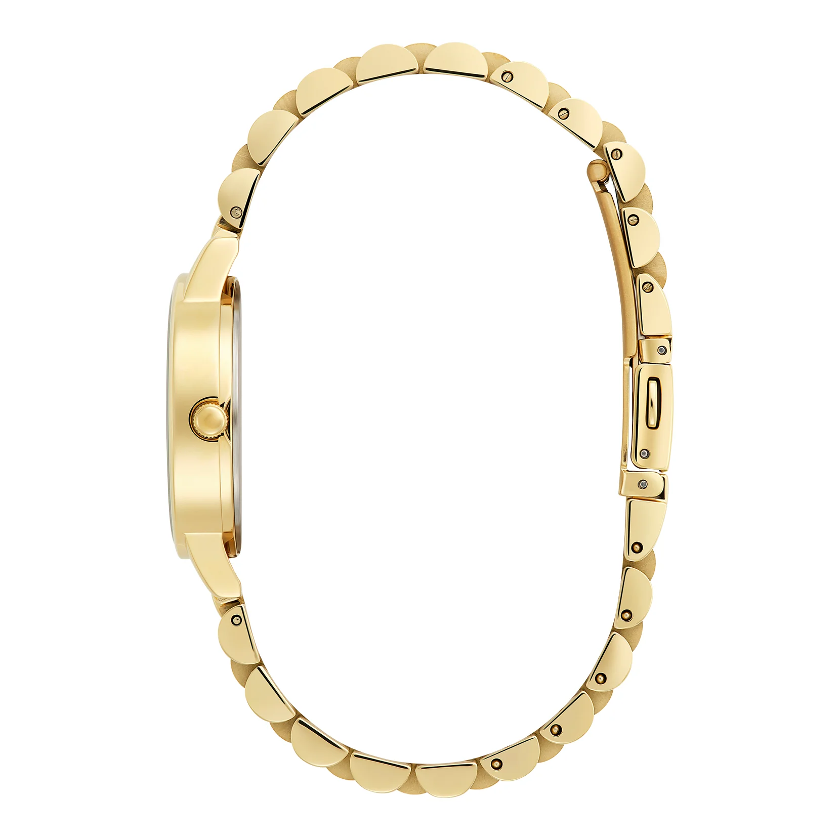 Classic 30mm White & Gold Bracelet Watch - Image 4