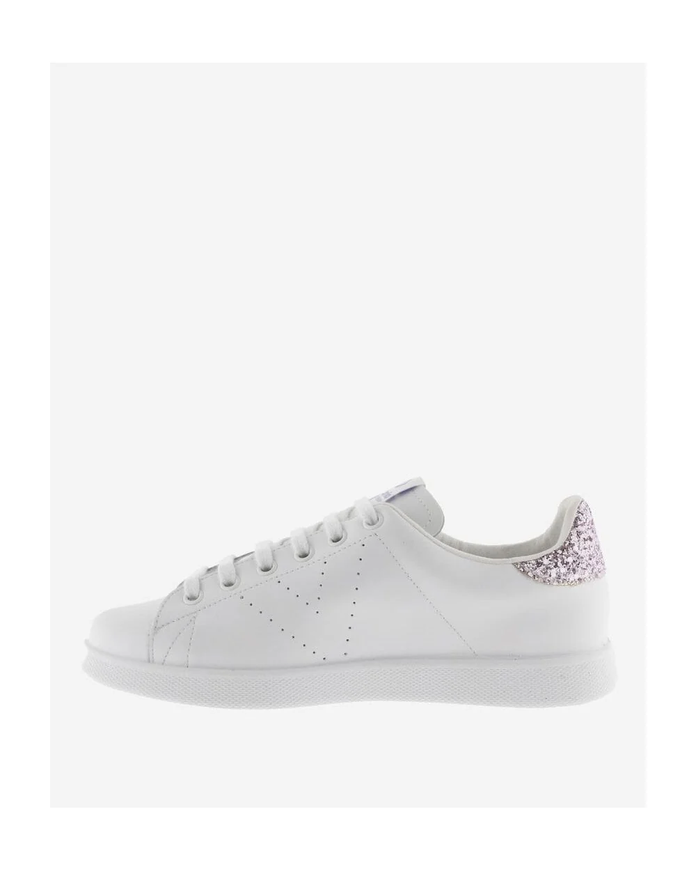 Tennis Leather Sneaker with Glitter - Image 3