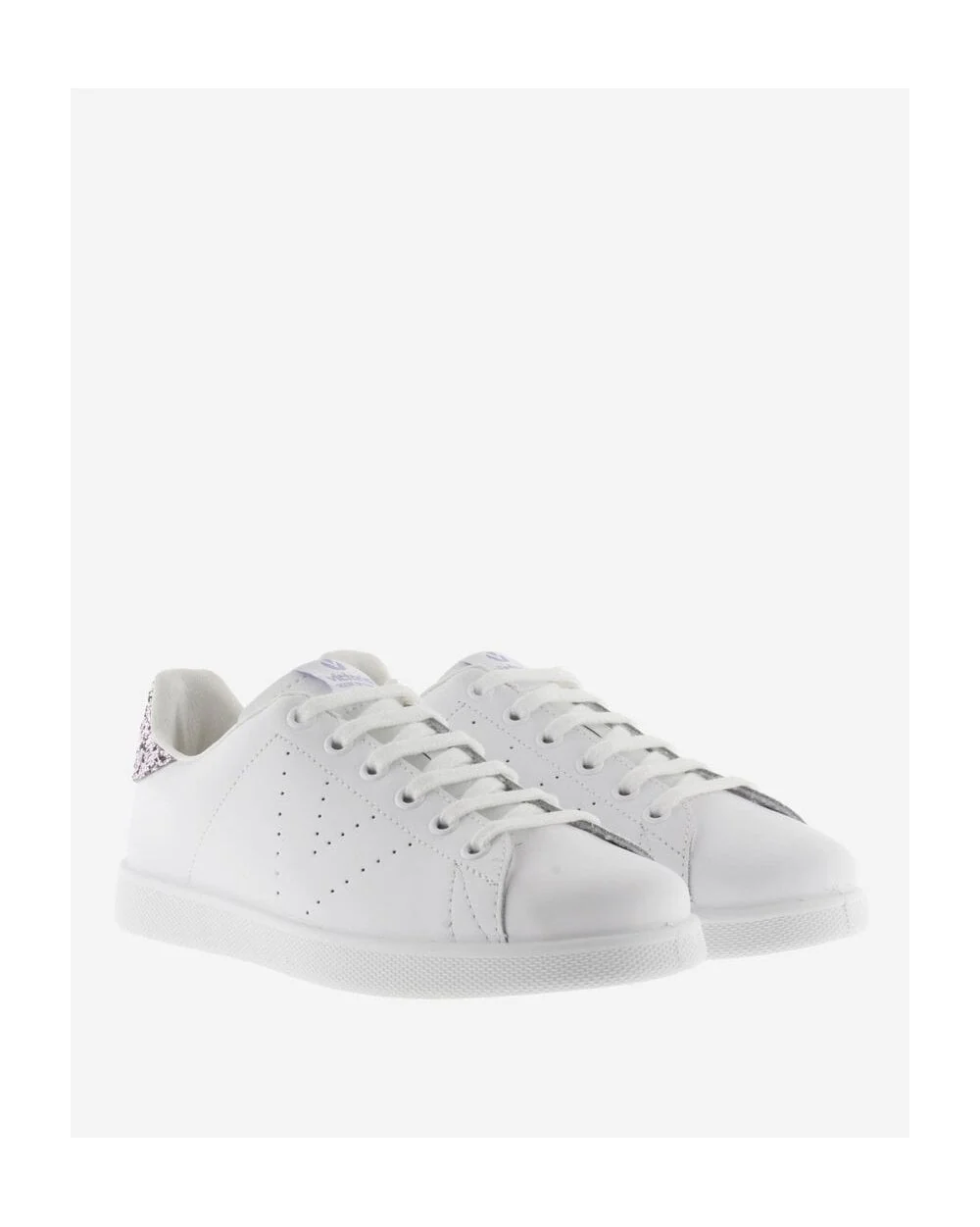 Tennis Leather Sneaker with Glitter - Image 5