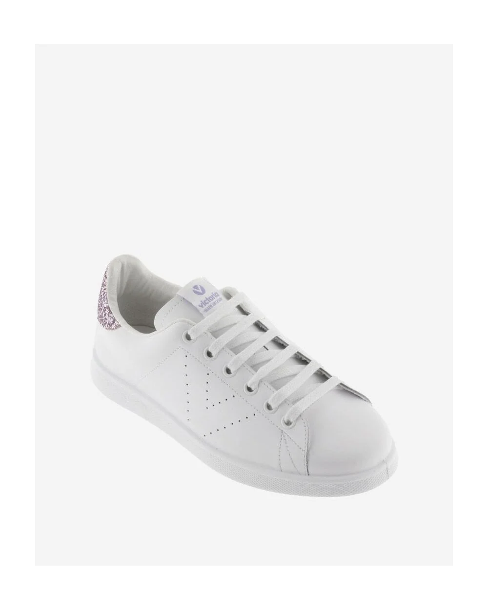 Tennis Leather Sneaker with Glitter - Image 6