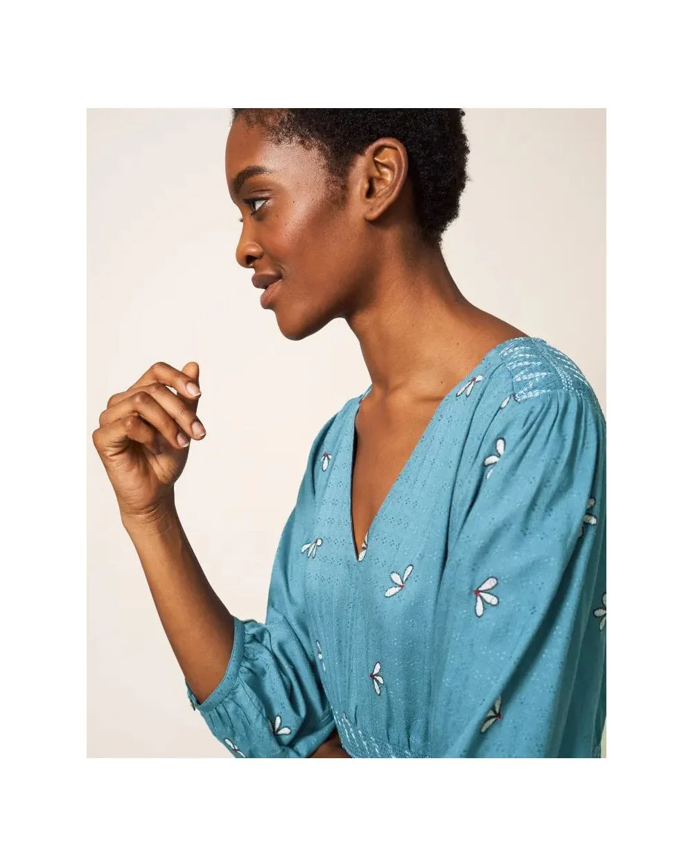 Maude Embroidered Dress - Image 7