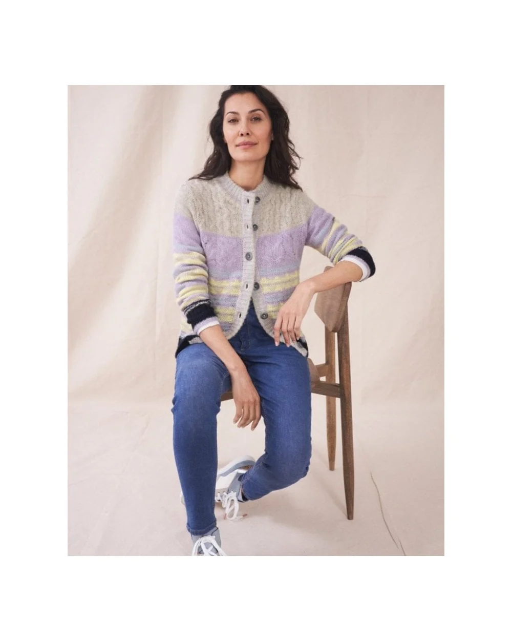 Orchid Cable Cardi - Image 7